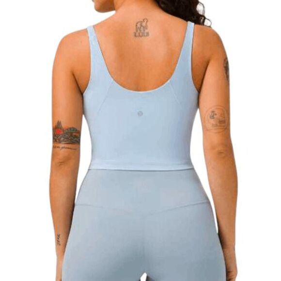 LULULEMON ATHLETICA Align Tank In Blue Linen Size 14 - Picture 2 of 4